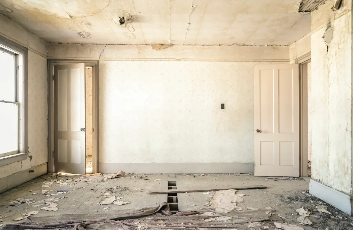 Waste disposal crew managing a cleanout project in Schofield Barracks